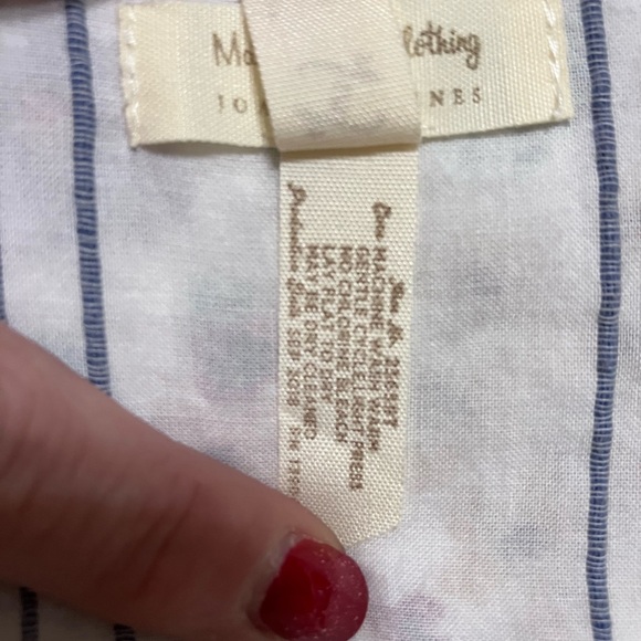 Matilda Jane White and Blue Striped Blouse - Picture 6 of 6